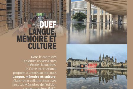 DUEF Langue, mémoire et culture 2024