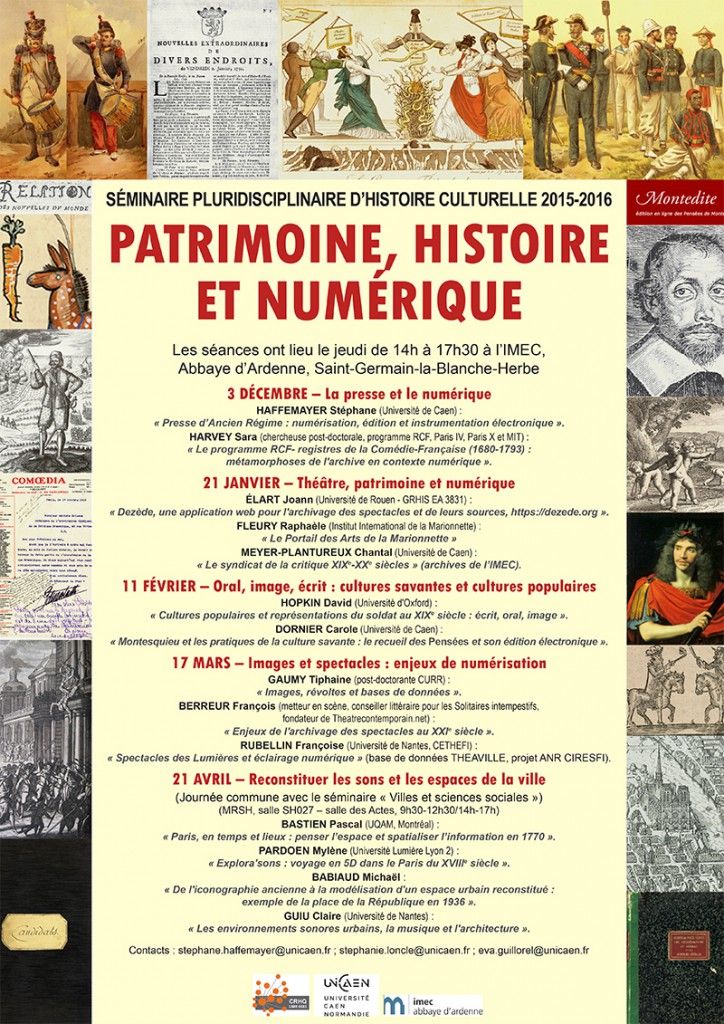 Patrimoine, histoire et numérique