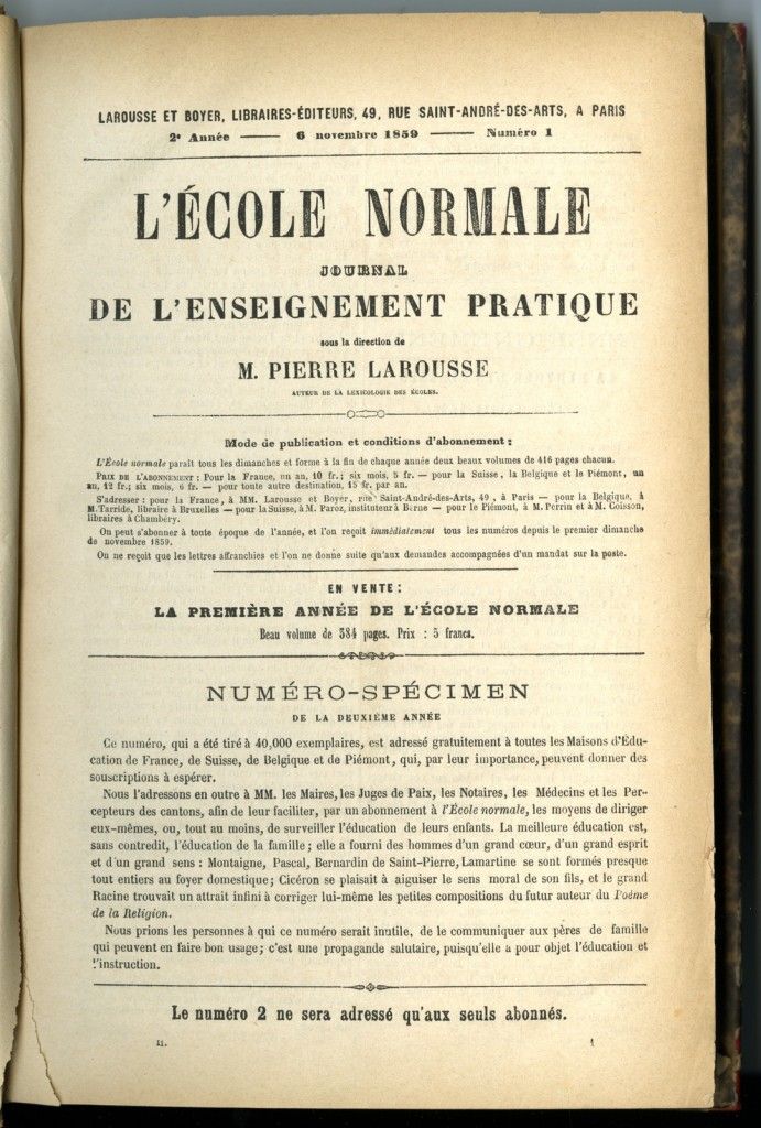 Les éditions Larousse