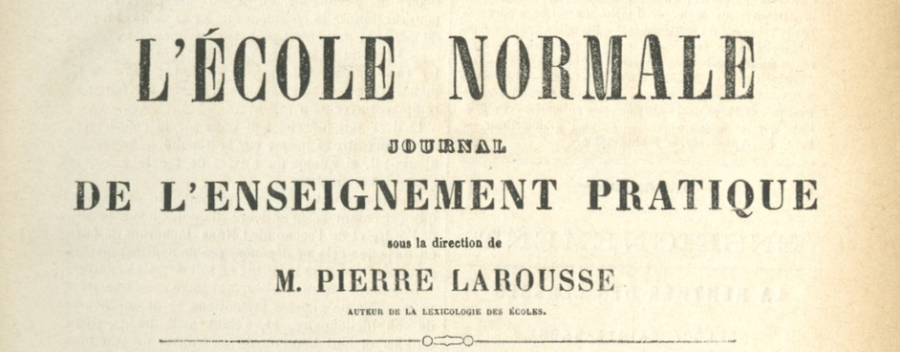 C'est la rentrée... 1859