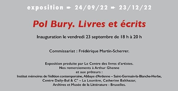 Exposition Pol Bury au Centre des livres d'artistes