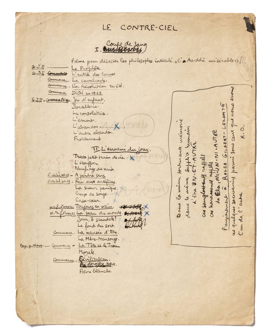 Inventaire en ligne ! René Daumal