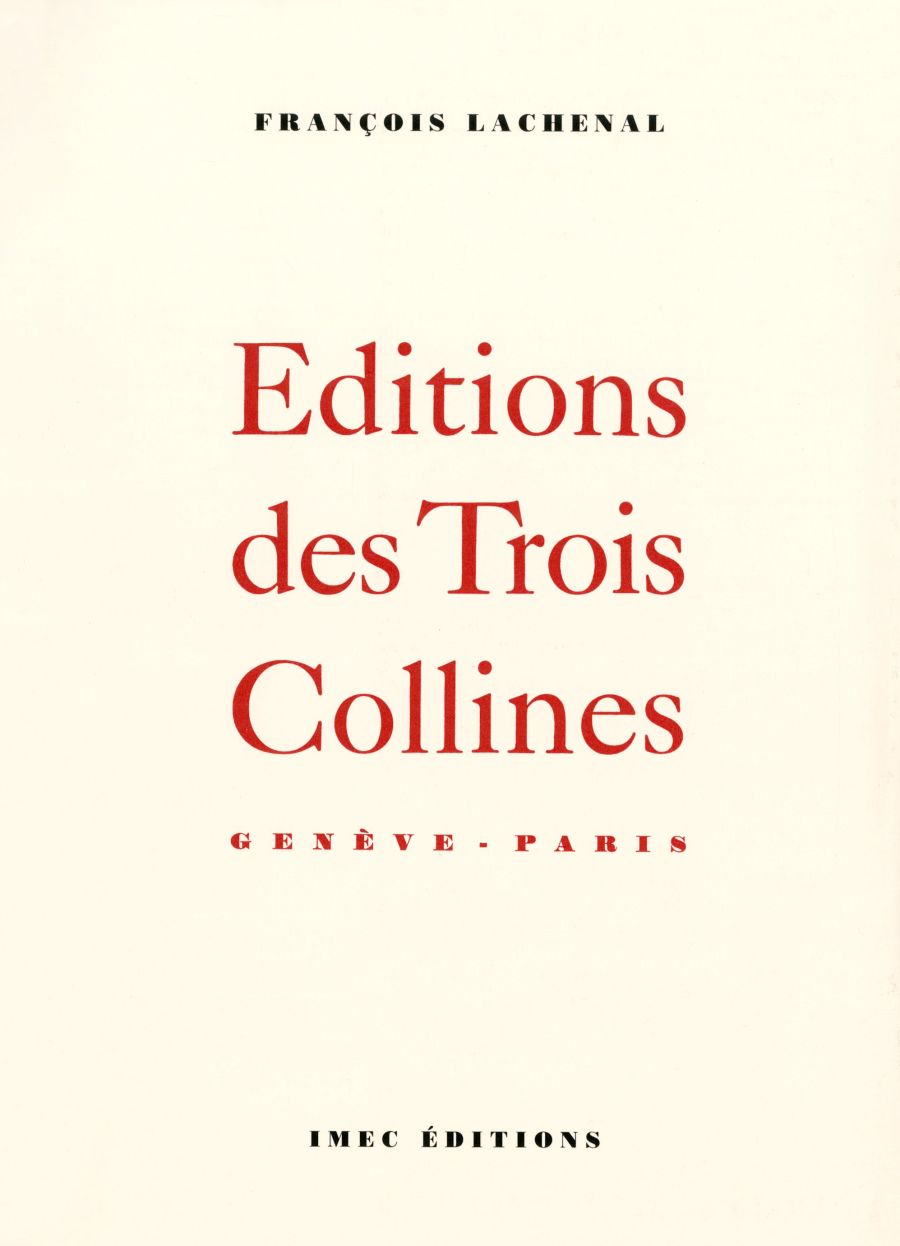 Éditions des Trois Collines