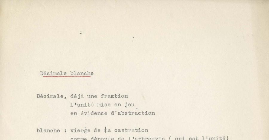 Décimale blanche