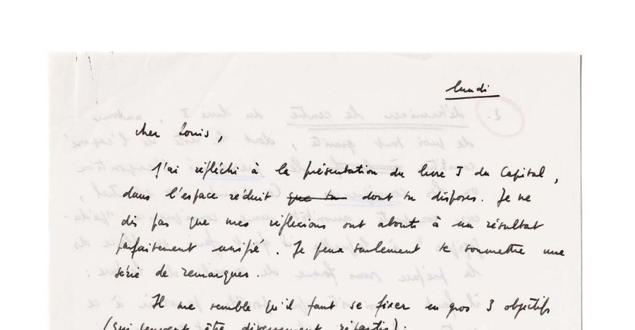 Lettre à Louis Althusser