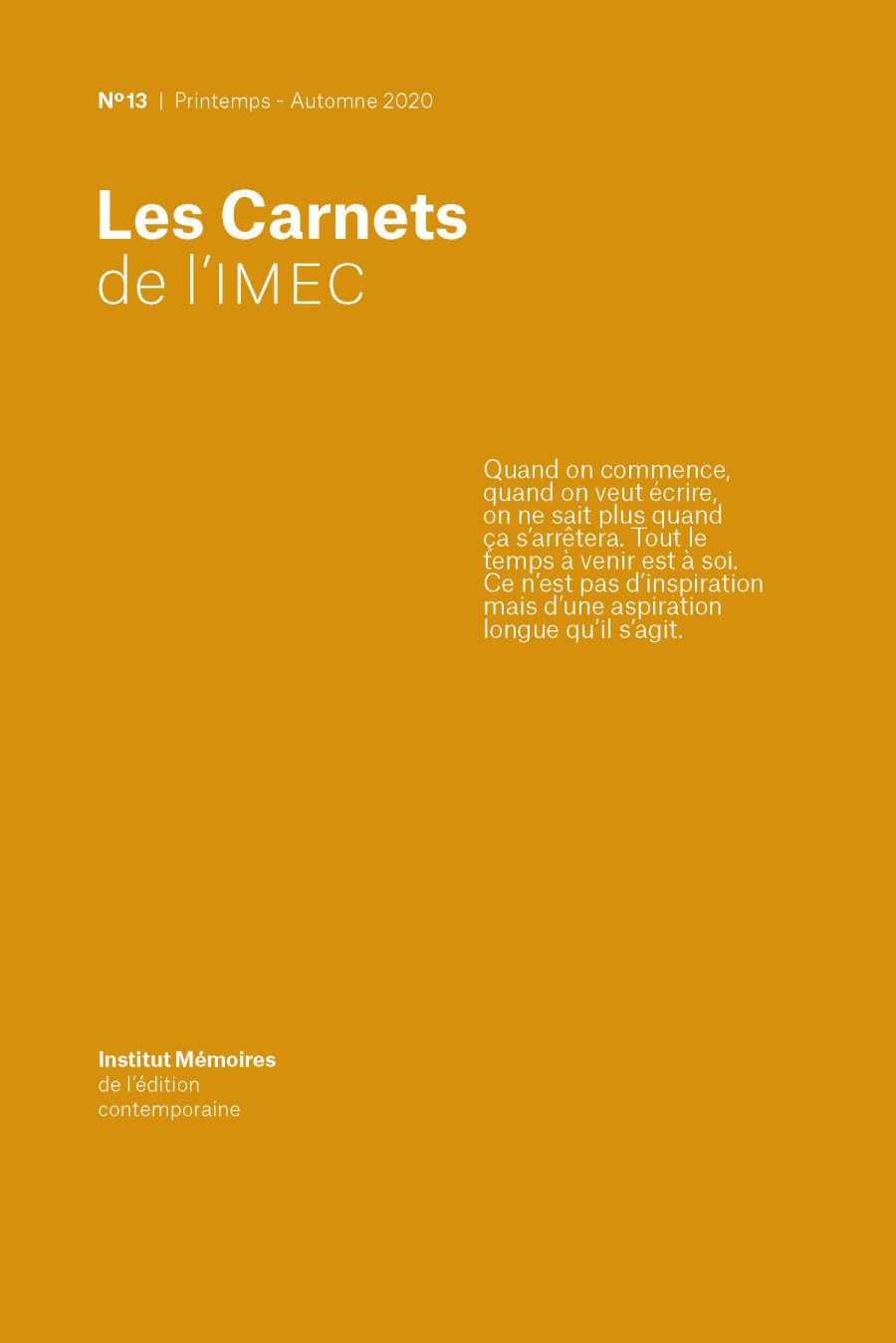 Les carnets de l'Imec